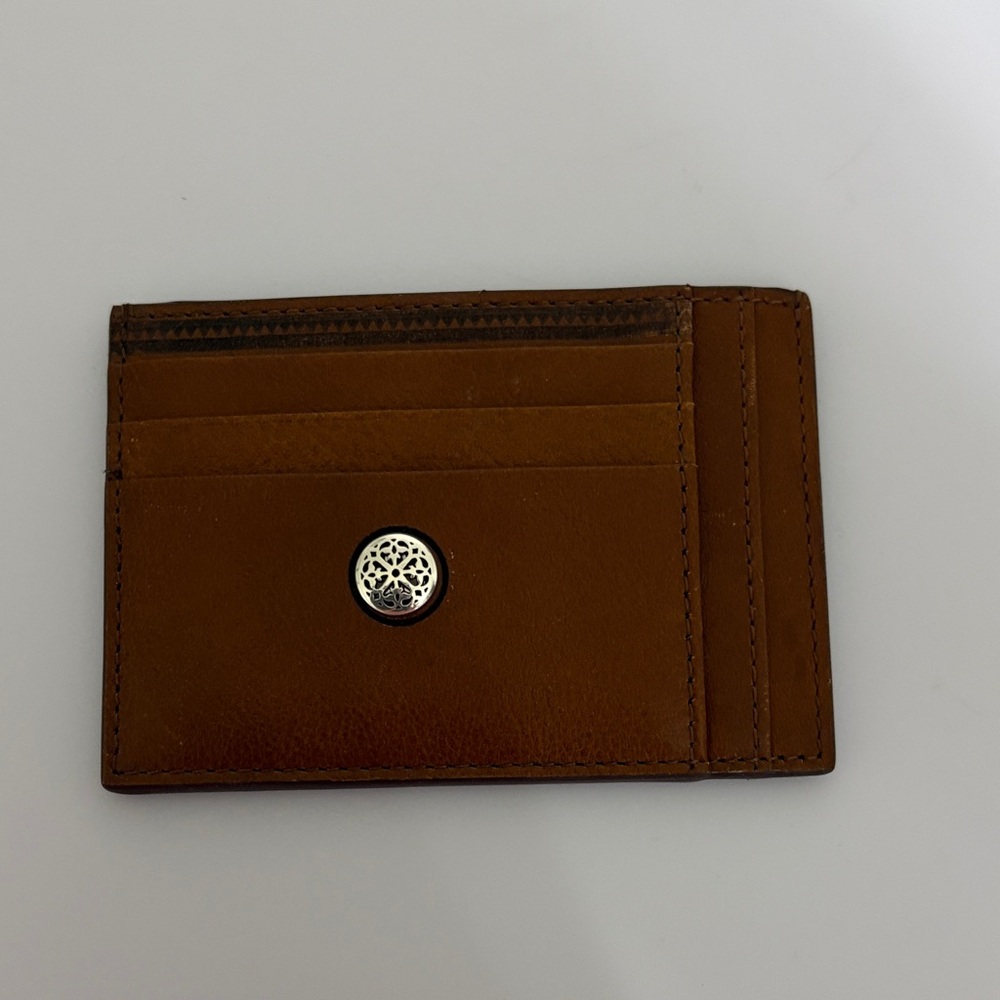 Brown Brighton Ferrara Leather Card Holder